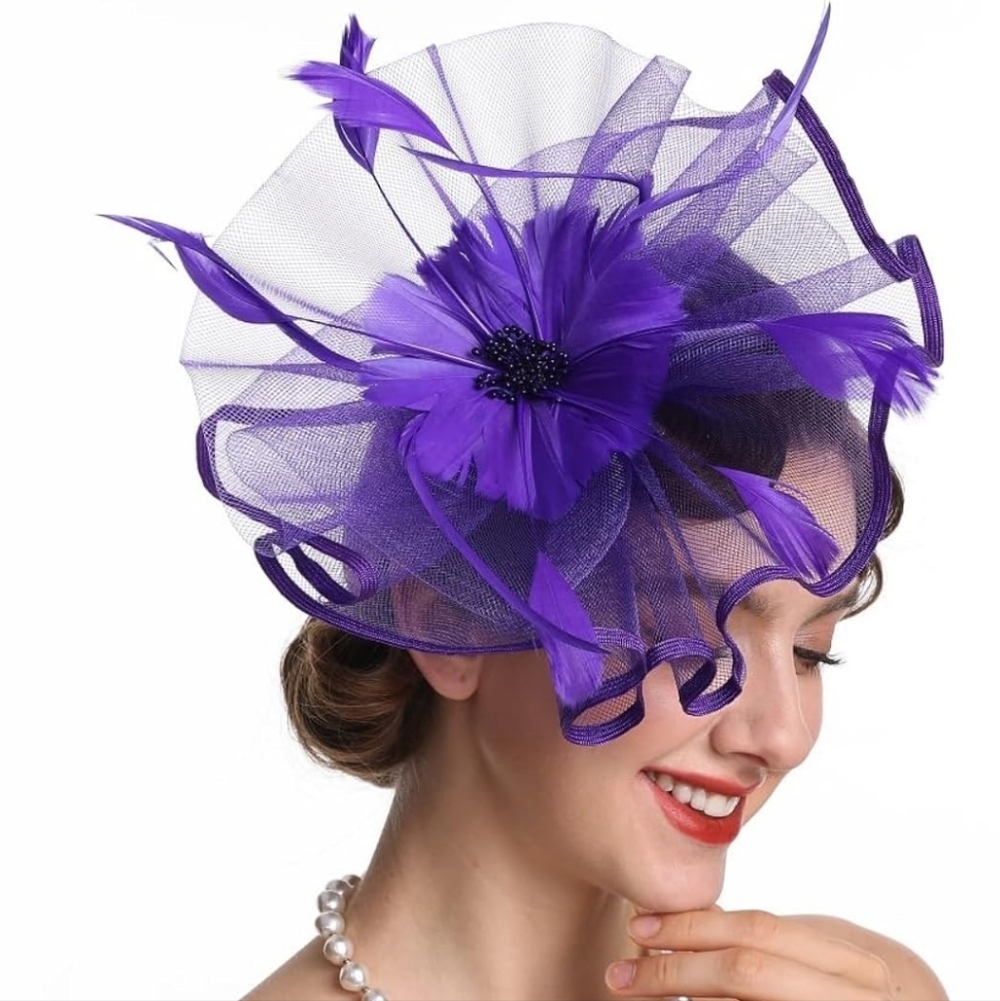 NEW! Royal Purple Kentucky Derby Hat